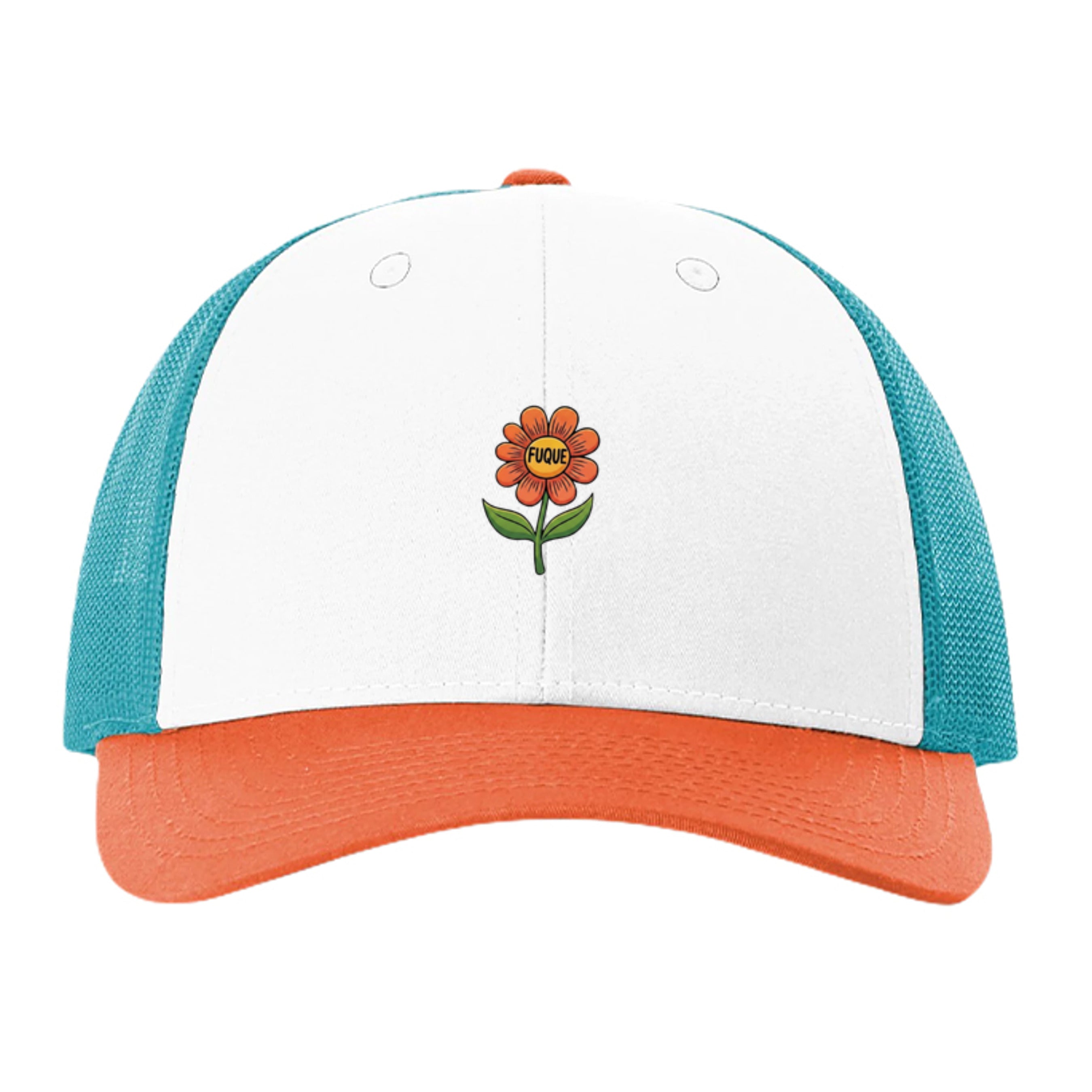 White/ Blue Hawaiin/ Pale Orange - 115R - FRONT