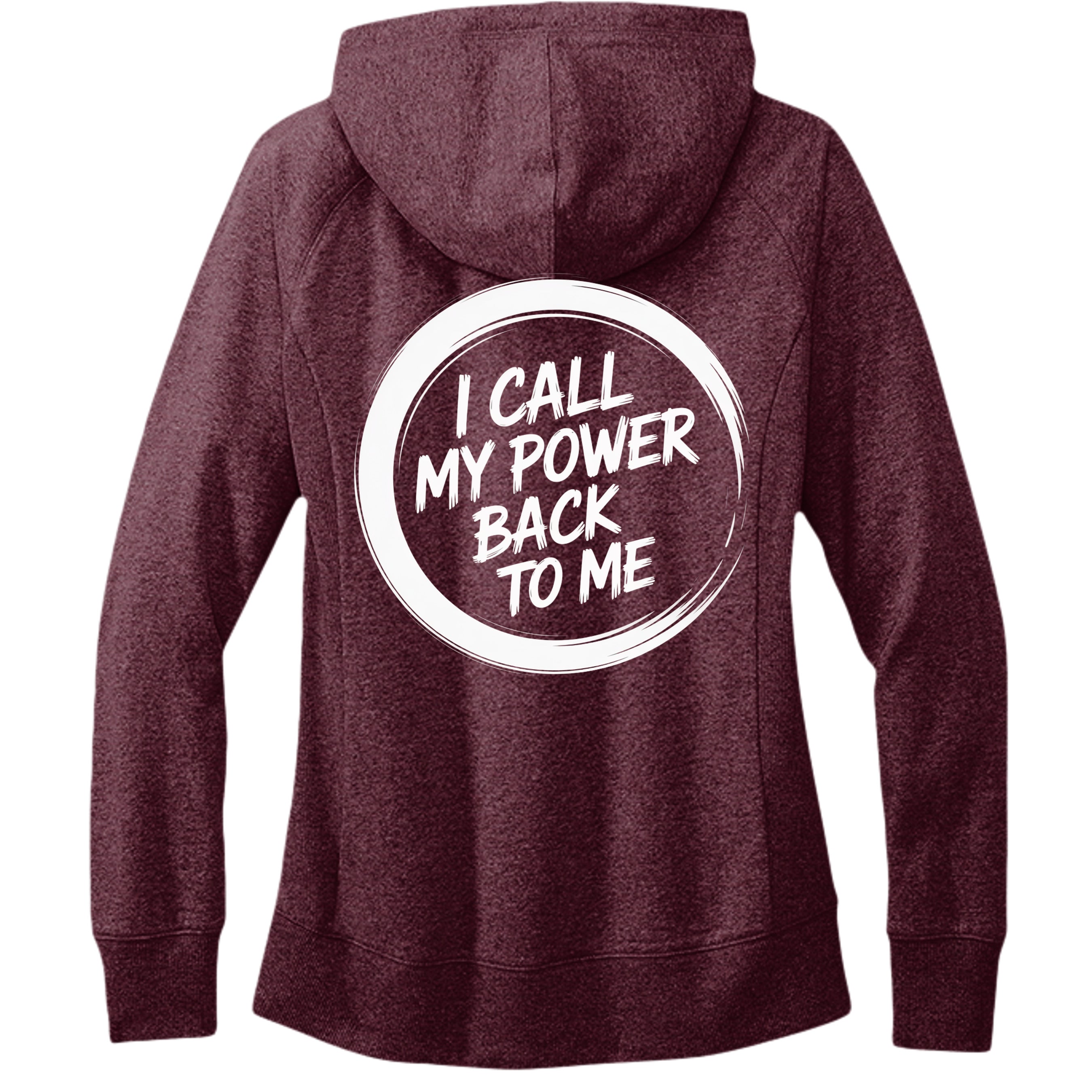 Maroon Heather - DT8101 - BACK
