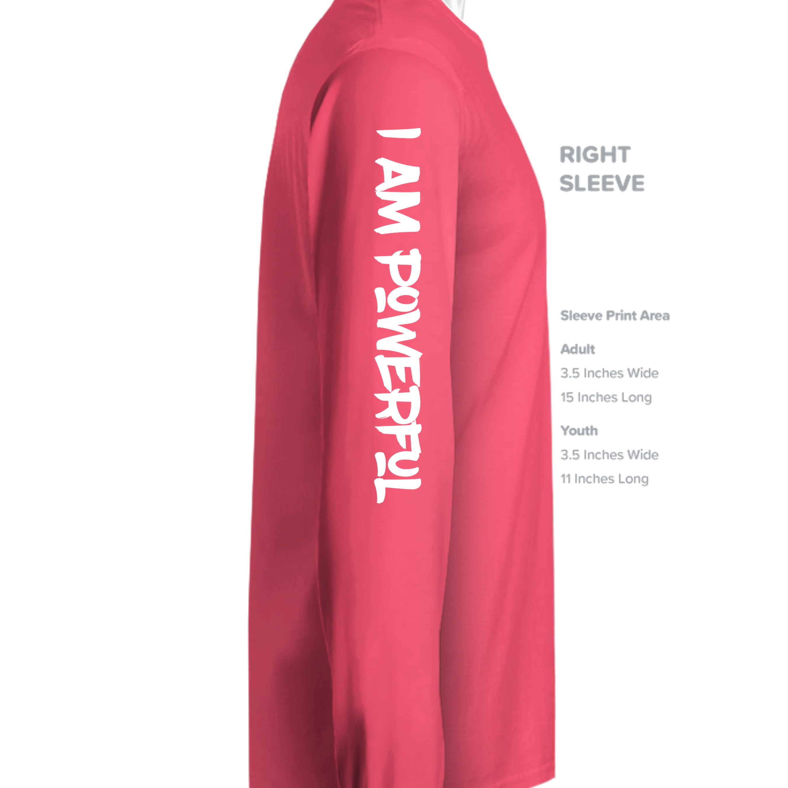 Hot Coral - LST353LS - SLEEVE_RIGHT